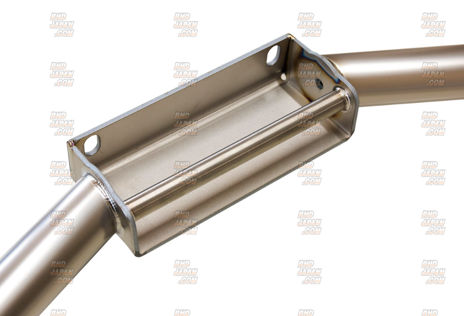 Okuyama Carbing Strut 3 Point Tower Bar Front Titanium - Civic EK4